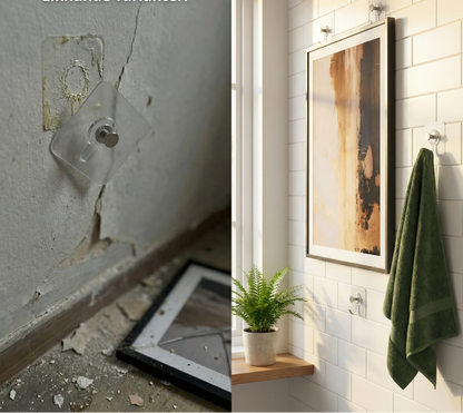 LundeMark™ – Väggkrokar med patenterat grepp – inga hål, inga märken