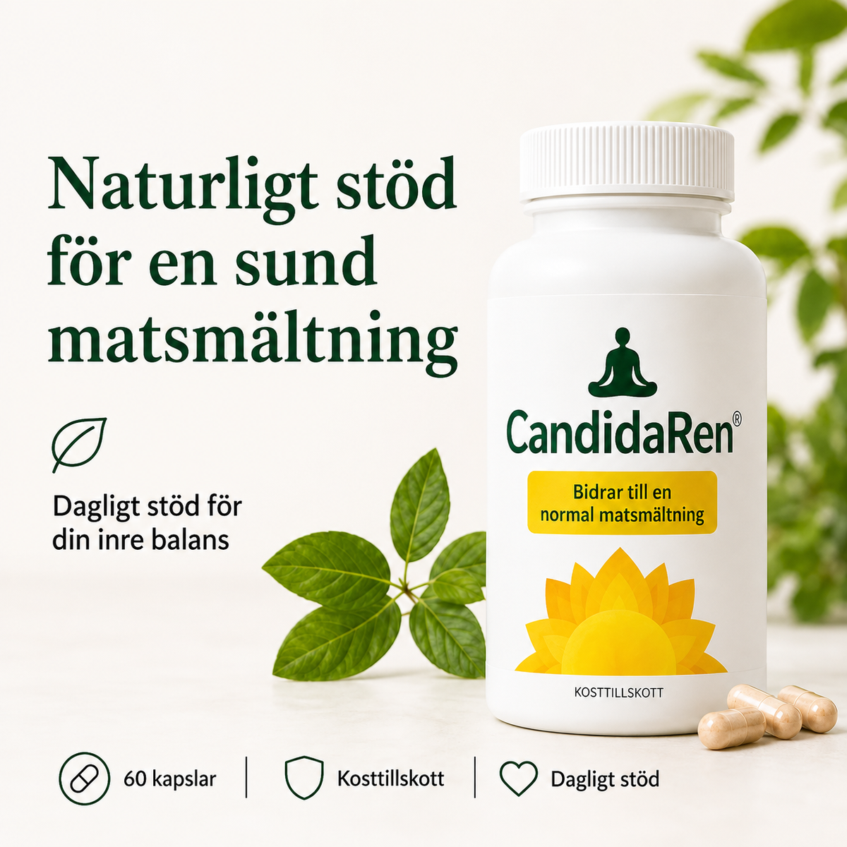 CandidaRen™ | Stöd för en balanserad munflora och normal matsmältning