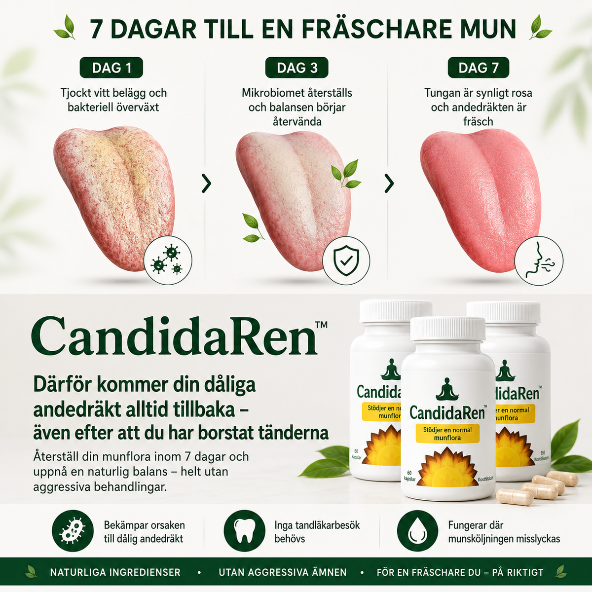 CandidaRen™ | Stöd för en balanserad munflora och normal matsmältning