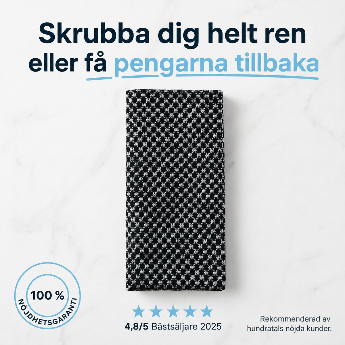 SilkeScrub™ – Exfolierande badhandduk för silkeslen hud.