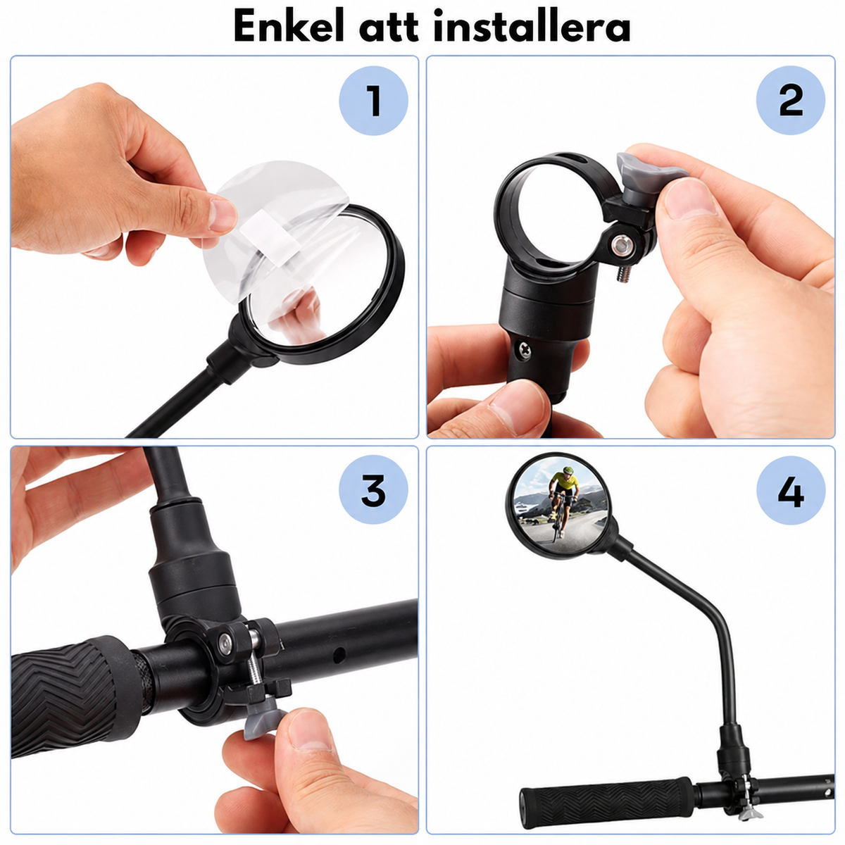 Cykelspegel 360™ | Se vad som händer bakom dig utan att tappa fokus framåt