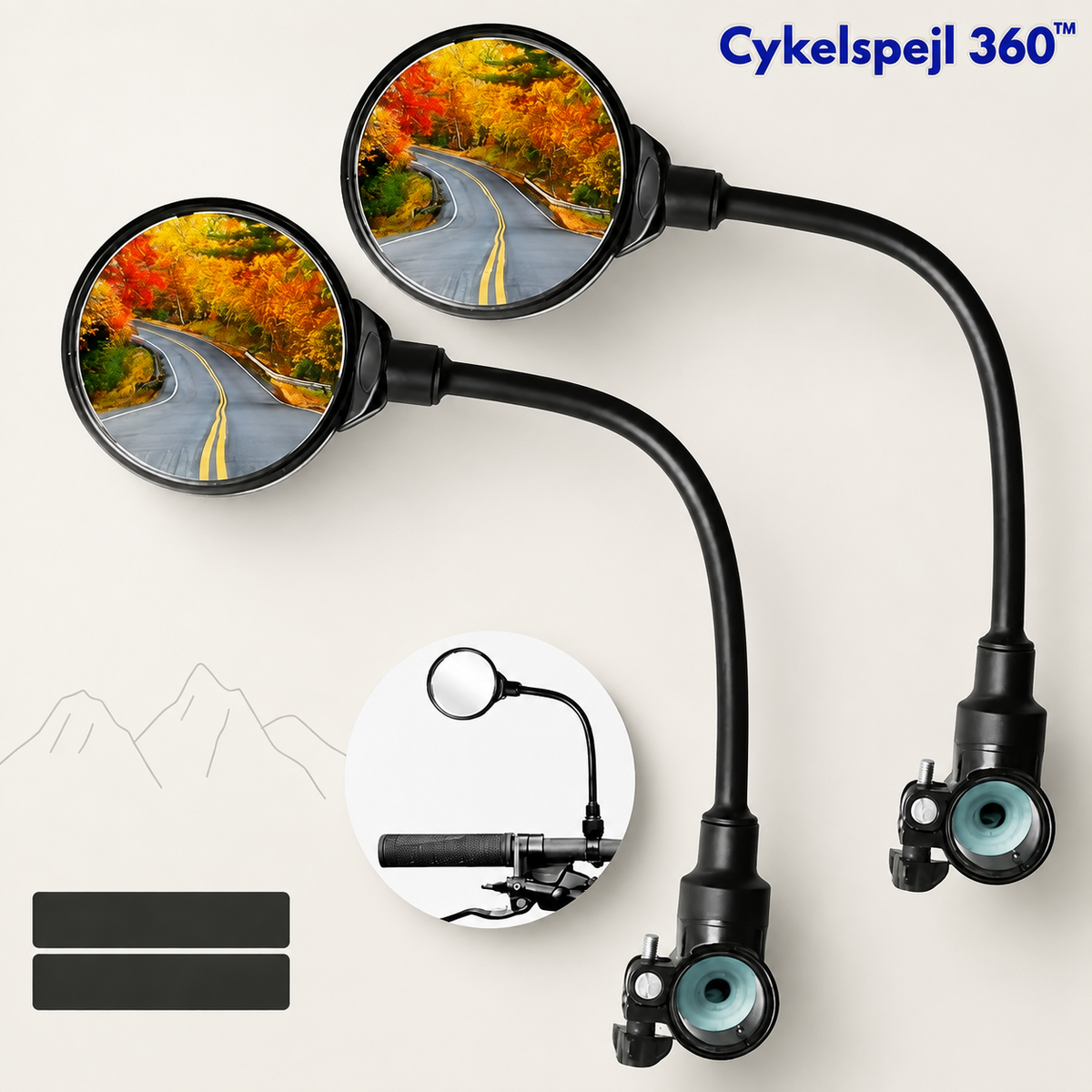 Cykelspegel 360™ | Se vad som händer bakom dig utan att tappa fokus framåt