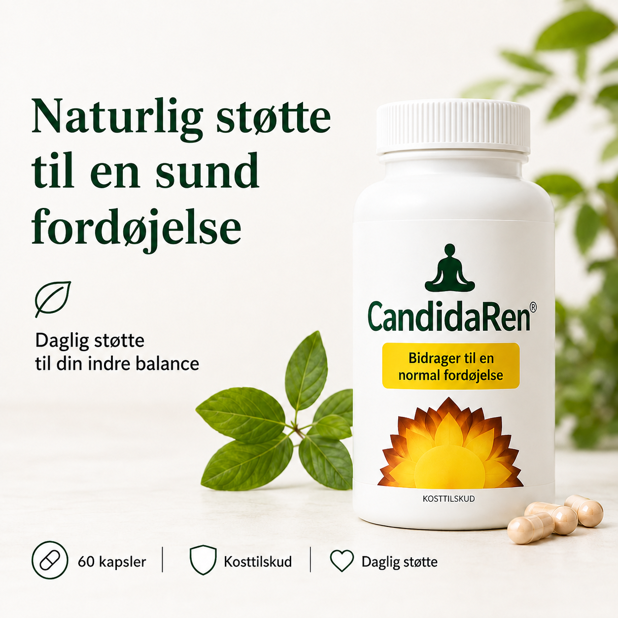 CandidaRen™ | Stöd för en balanserad munflora och normal matsmältning