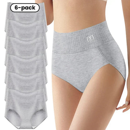 Metina™ | 6-pack andningsbara och bekväma trosor med hög midja och magstöd