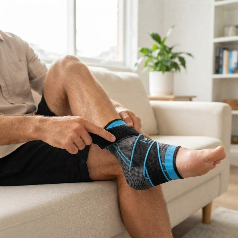 Justerbar fot och Ankelkompressionsbandage