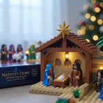 Julsnedräkning Julkrubba Byggsats