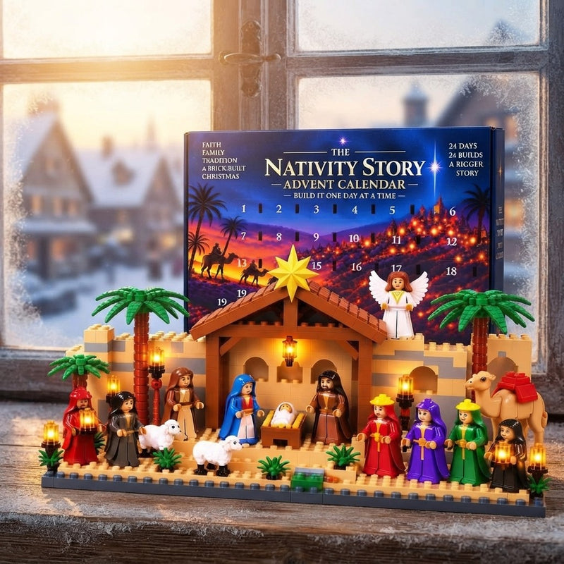 Julsnedräkning Julkrubba Byggsats