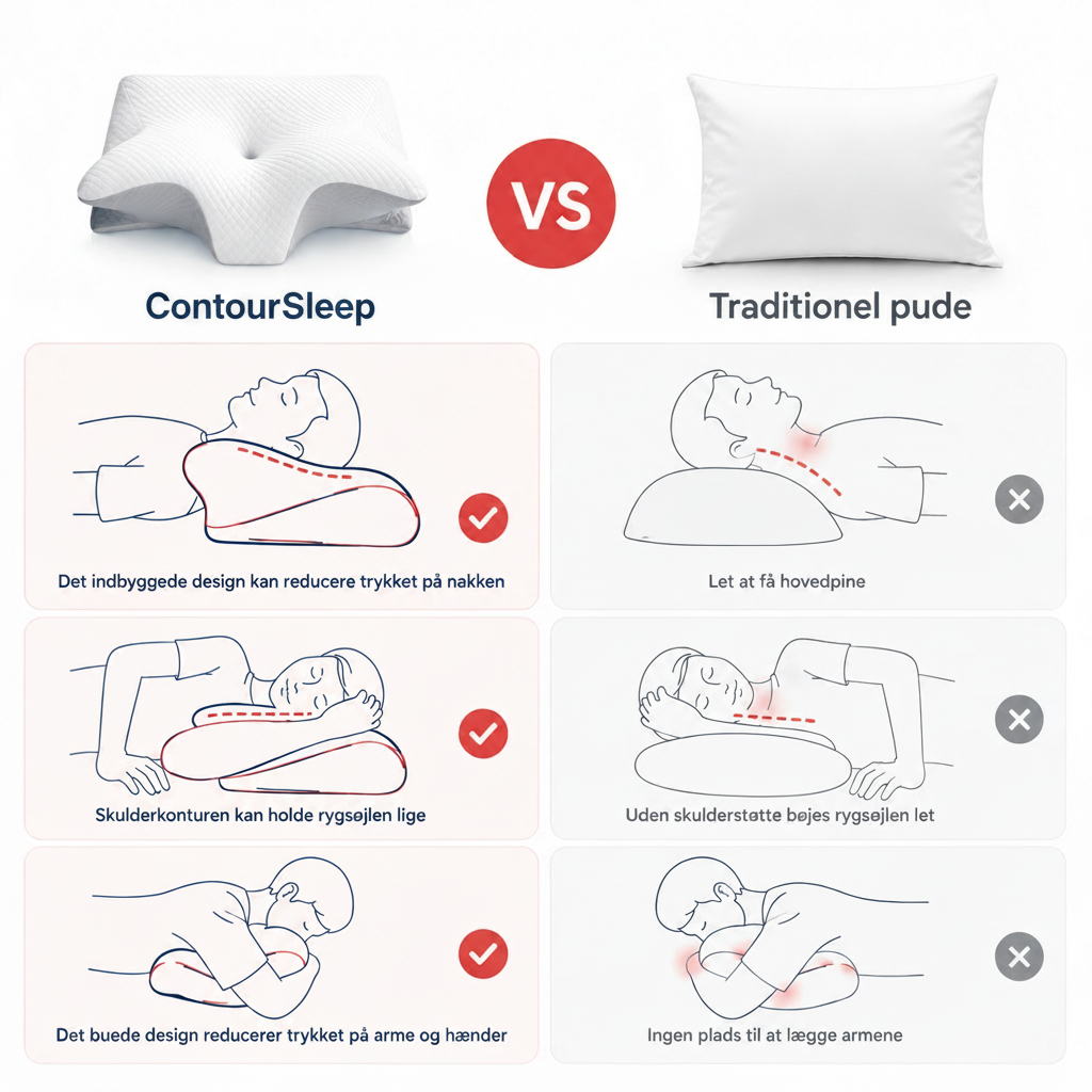 ContourSleep™ Ortopedisk kudde